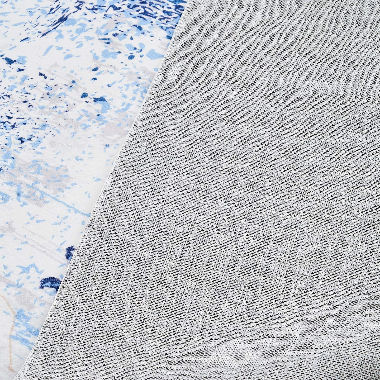 Large Area Rug 5 X 7 Ft Anti-Skid And Tear-Resistant Floor Mat Modern Blue_maomaolike.com